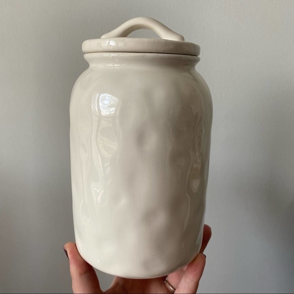 Farm Charm Decor Other - Farm Charm Decor Small Blank White Canister